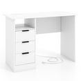 thumbnail image 1 of Giantex PC Desk Computer Workstation w/Drawers & Charge Station, Study Writing Desk, 1 of 6