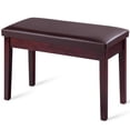 thumbnail image 1 of Giantex Piano Bench w/Seat Storage Cabinets, PU Leather Piano Bench, Wooden Piano Stool w/Locking Hinge, Perfect for Pianist, Beginner, Home & Comercial Use, Coffee, 1 of 8