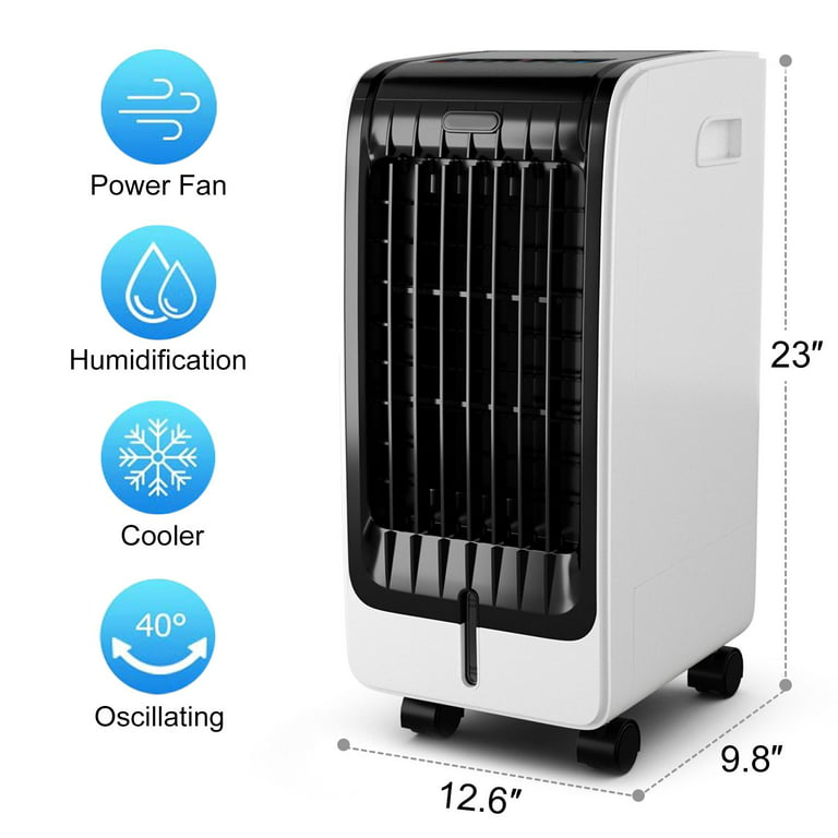 Giantex Portable Evaporative Air Cooler, 3-in-1 Air Cooler w/8-Hour Timer,  Evaporative Cooler for Bedroom Home Office, Quiet Operation 