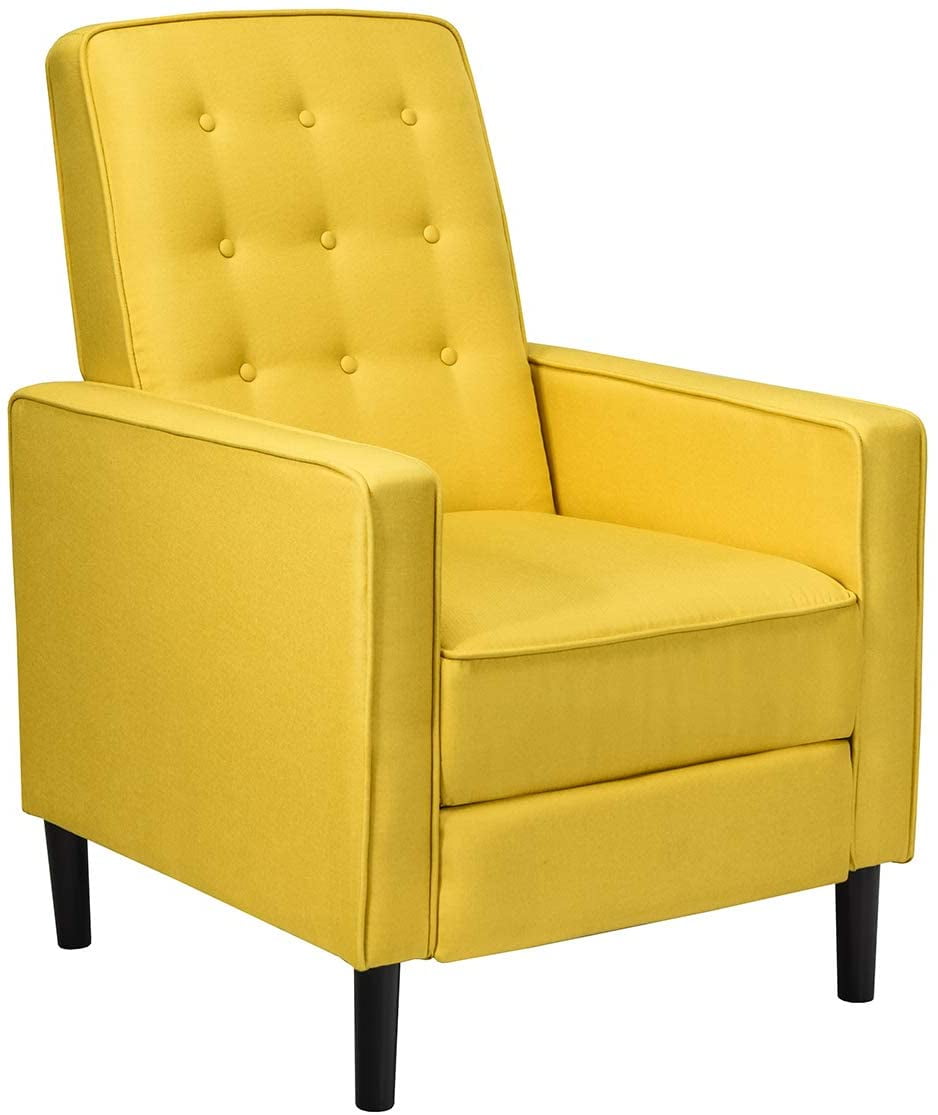 Small yellow recliner sale