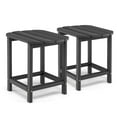 thumbnail image 1 of Giantex Small Side Table, Weather Resistant Square Tea Table, Beside End Tables(2, Black), 1 of 6
