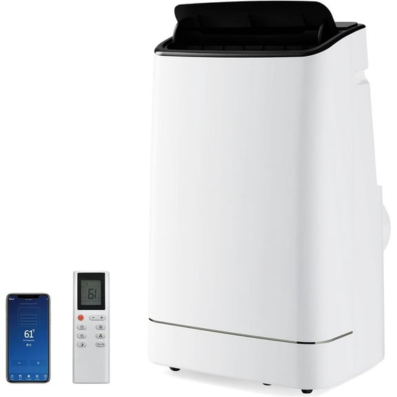 Giantex Smart Portable Air Conditioner & Heater Combo, 15000 BTUs Stand up AC Unit w/Heat, Dehumidifier, Fan