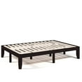 thumbnail image 1 of Giantex Solid Wood Platform Bed Frame, Rubber Wood Bed Base, Mattress Foundation, No Box Spring Needed, Easy Assembly, Brown, 1 of 6