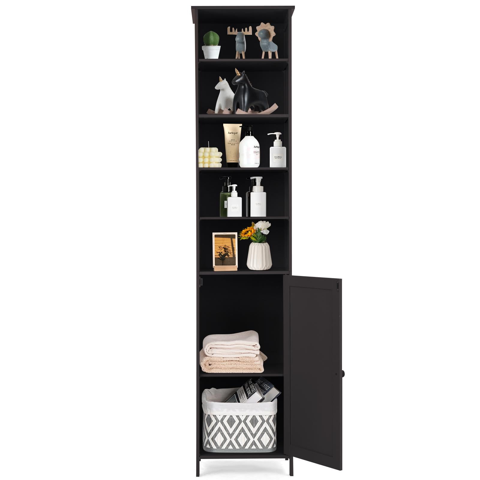 Giantex Tall Floor Storage Freestand Bathroom Shelf, Display