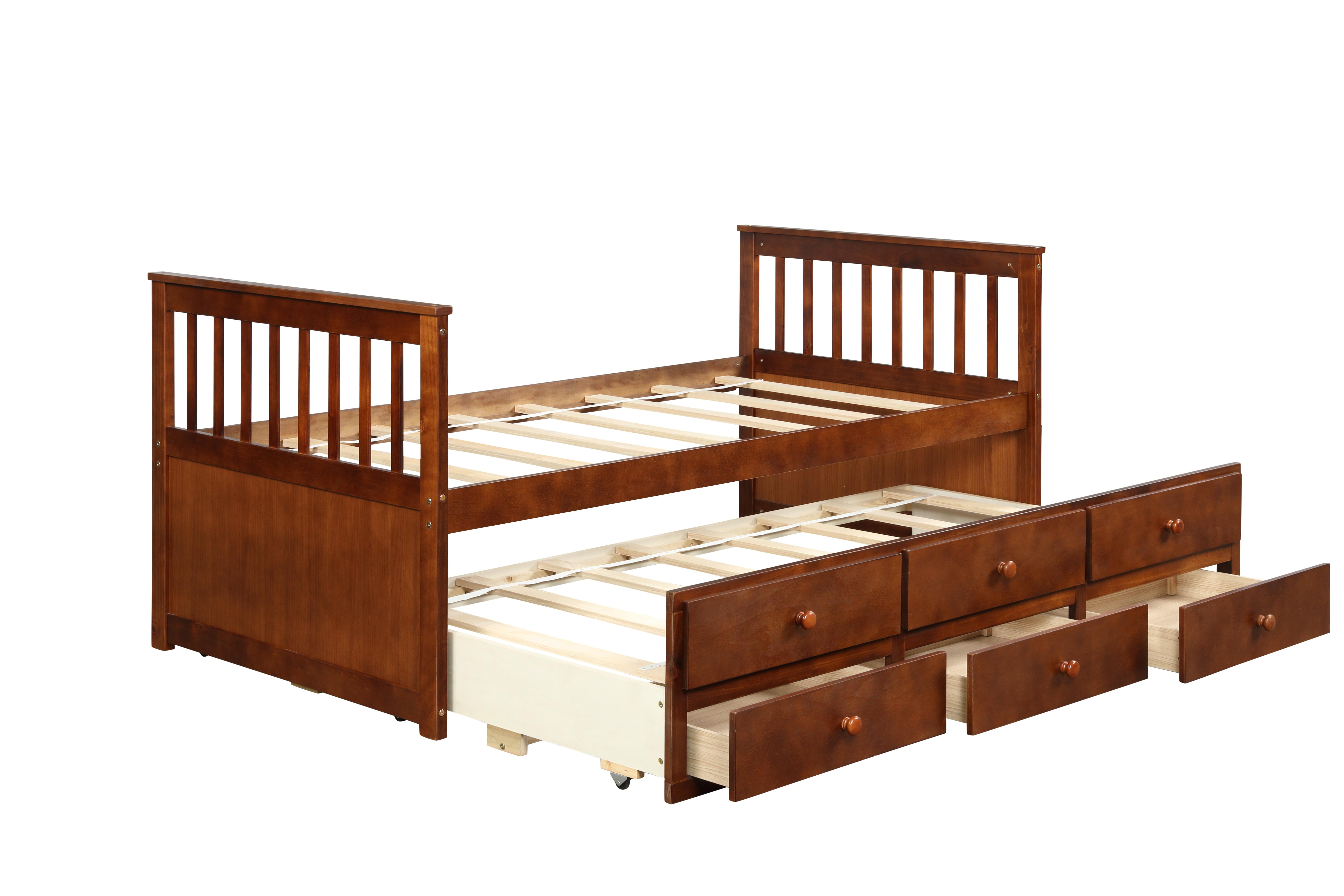 Solid Wood Captains Bed