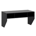 thumbnail image 1 of Giantex  Wall Mounted Desk Hutch, Computer Desk Floating, Home Office Working Desk, Laptop Table Writing Desk w/Storage Shelves, Black, 1 of 6