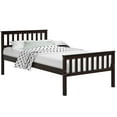 thumbnail image 1 of Giantex Wood Bed Frame,  Bed Mattress Foundation w/Headboard & Footboard, No Box Spring Needed, Twin Size, 1 of 8
