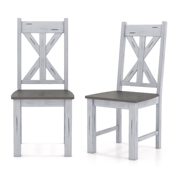 Giantex Wooden Dining Chairs Set of 2, Kitchen Chairs for Restaurant, Living Room