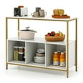 Giantex ideboard Buffet Table w/Storage & Shelves, Coffee Bar