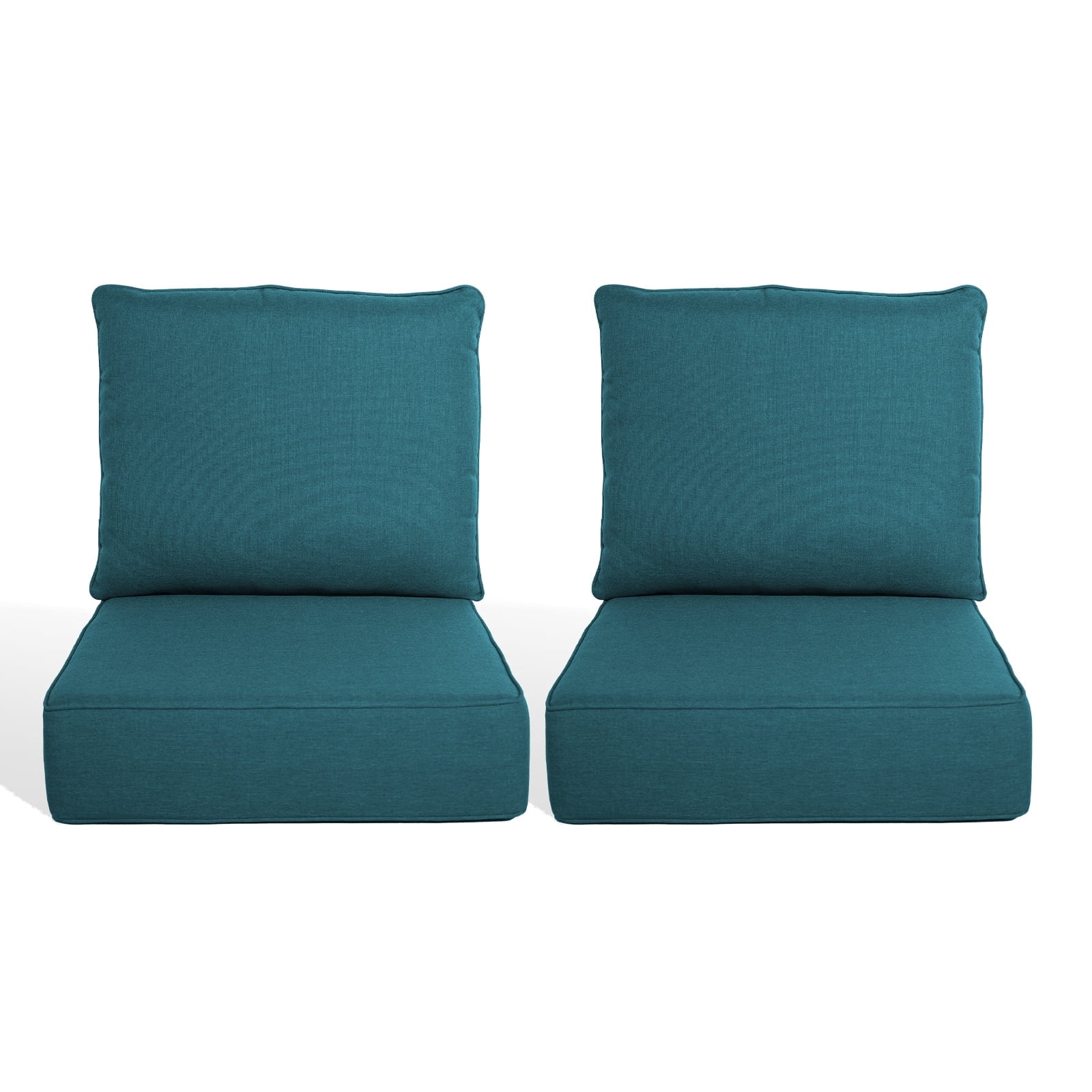 Giantfurnni Luxury Outdoor Deep Seat Cushion 22 X 24 X 6 inch Replacement Cushions for Patio Furniture, Dark Green