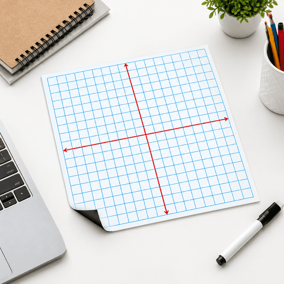 Giantic Xy Coordinate Graph Grid Paper Dry Erase Chart