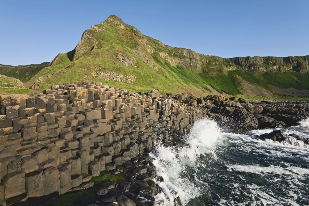Giants Causeway Antrim Coast Northern Ireland County Antrim Ireland Canvas Art - Carl Bruemmer Design Pics (19 x 12)