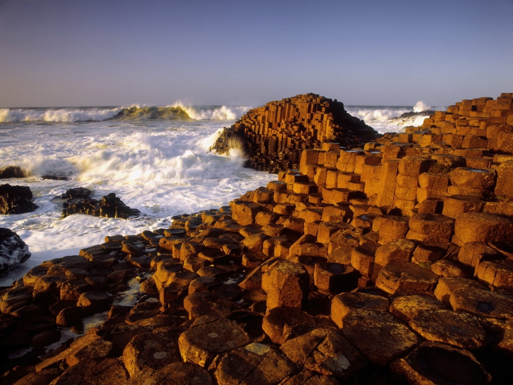Giants Causeway County Antrim Ireland Canvas Art - The Irish Image Collection Design Pics (34 x 26)