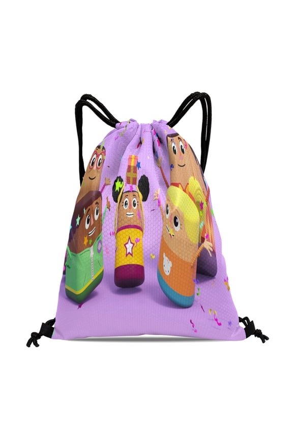 Fancy Nancy Drawstring Backpack Bag Party Favors Goodies Merch Gym Waterproof Swimming Beach Fans