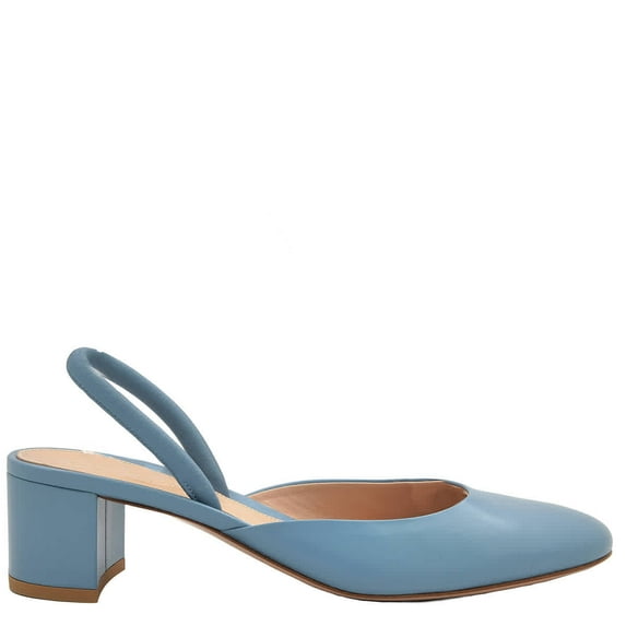 Gianvito Rossi Tivoli Leather Slingback Pumps, Brand Size 39 ( US Size 9 )