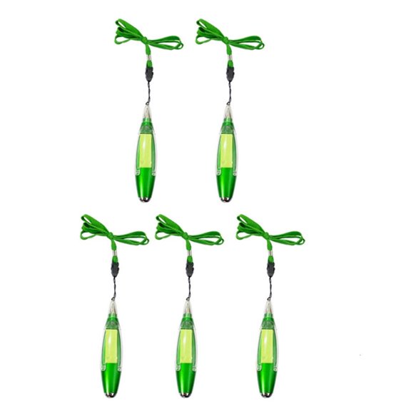 Giaone 1 Set LED Light Notepaper Pen for Night Use Ballpoint Comfort Lanyard Office