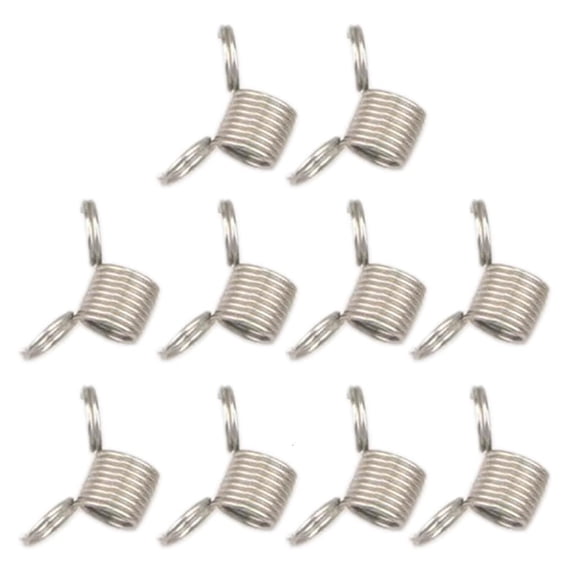 Giaone 10 Pcs Metal Bead Stop Tension Spring Bead Wire Ends Jewelry Making Tools