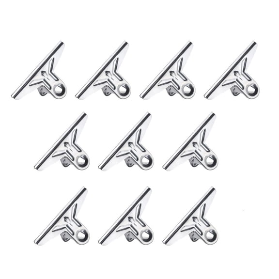 Giaone 10 Pcs/Set Metal Binder Clips Large Clips Sealing Clips Receipt Clips