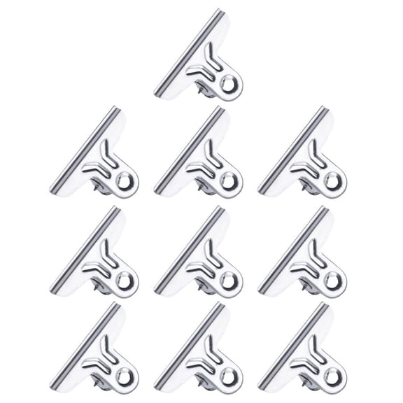 Giaone 10 Pcs/Set Metal Binder Clips Large Clips Sealing Clips Receipt Clips