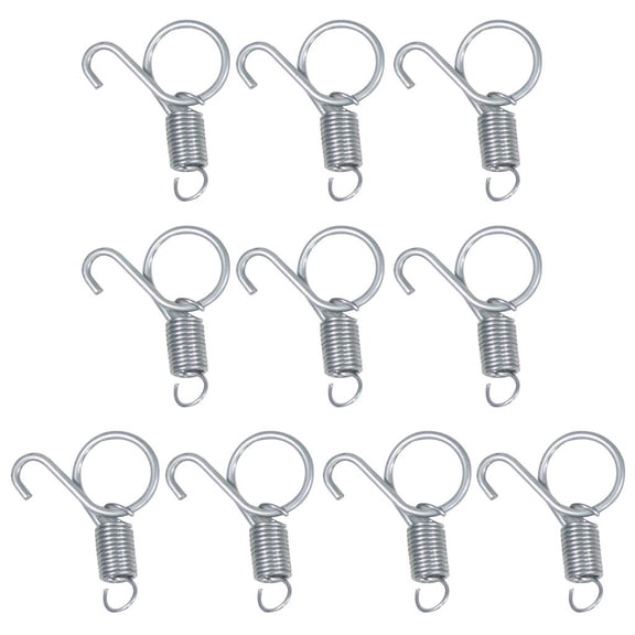 Giaone 10-Piece Cage Door Metal Finger Spring Hooks for Rabbit/Bird/Guinea Pig Cages