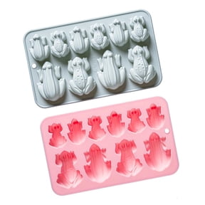 Giaone 10 Slot Frogs Chocolate Mold Confectionery Food Grade Silicone Baking Pastries Tool Multipurpose Dessert Mold