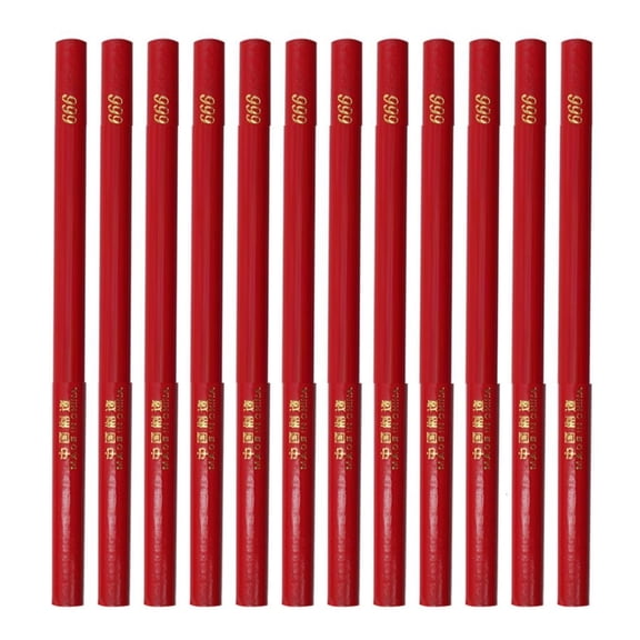 Giaone 100Pcs Professional Drafting Pencils Ergonomic Oval Grip Woodworking Pencil