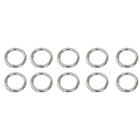 Giaone 10Pcs Round Spring Ring Buckle O-Ring for Loose-leaf Notebook Finish Ring Diy