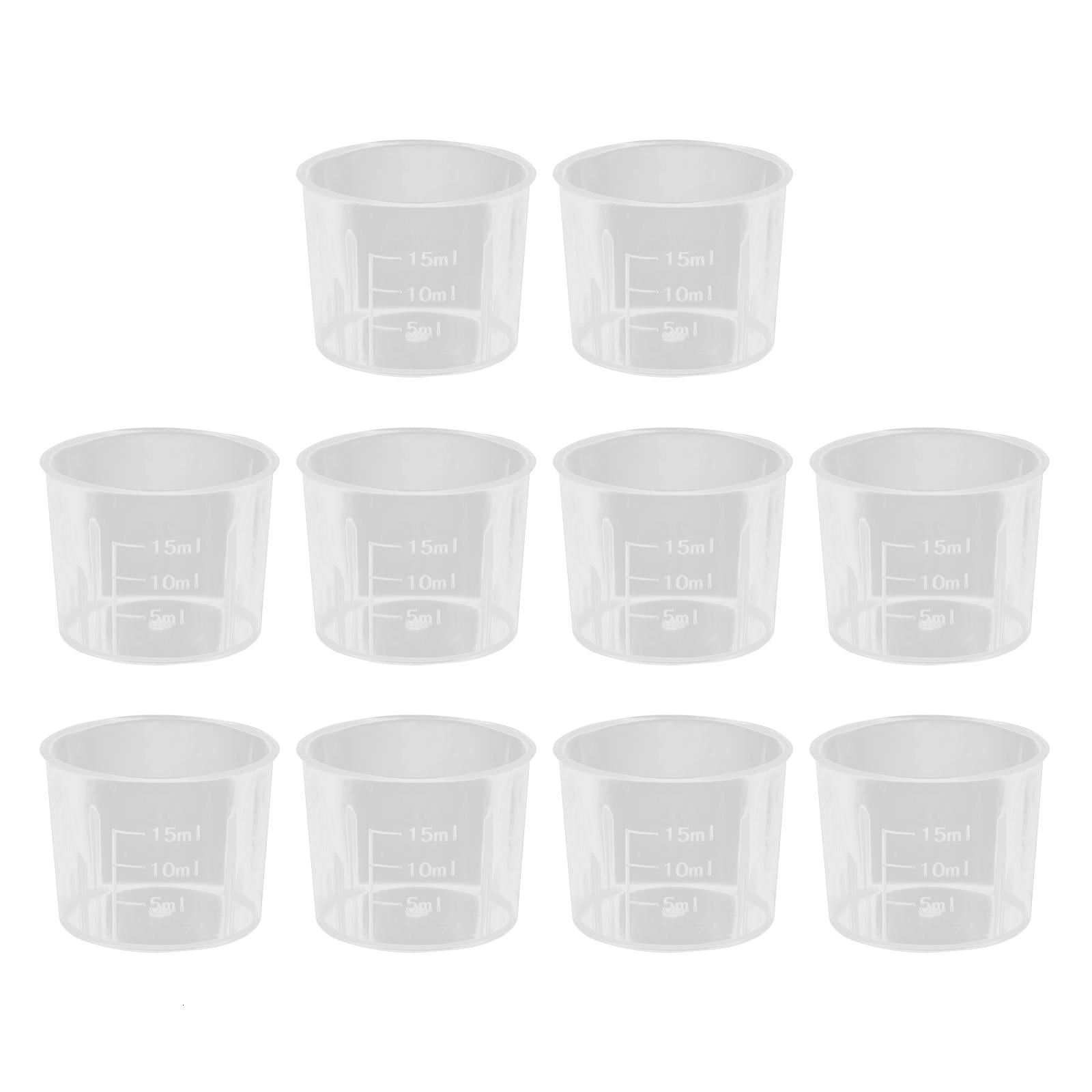 Giaone 10Pcs Scaled Measuring Cups Graduated Beakers Epoxy Resin Mixing ...