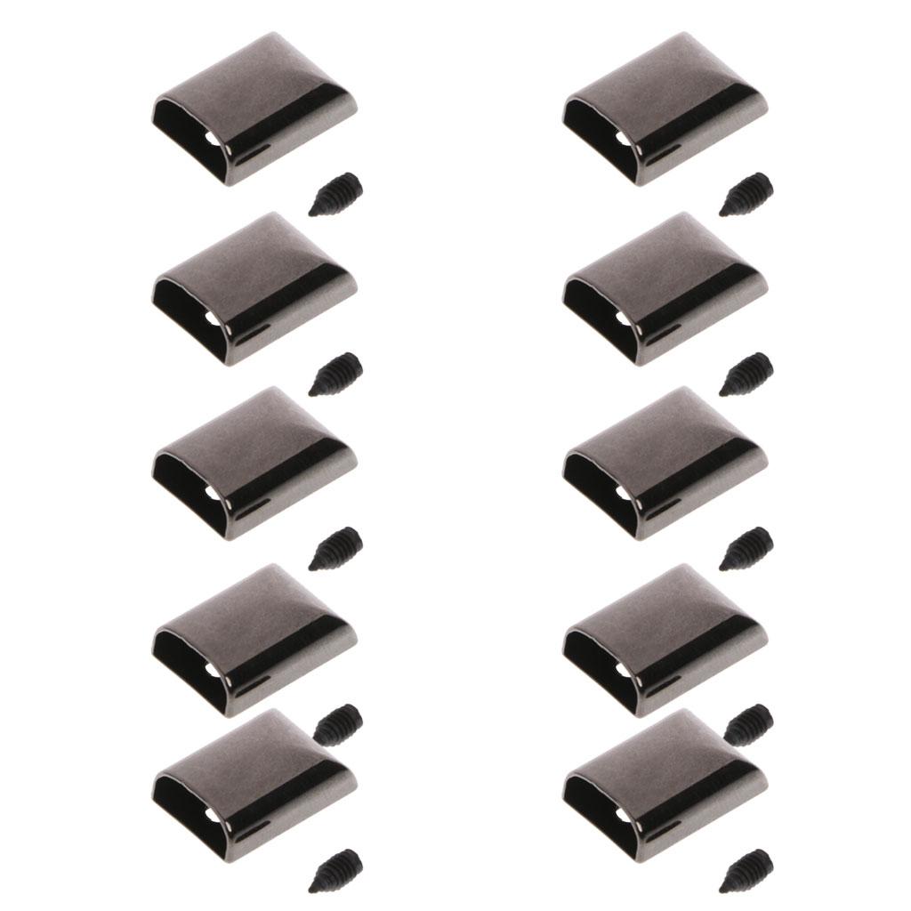 Giaone 10pcs Craft DIY Metal Zipper Tail Clips Buckle Stop Tail Plug ...