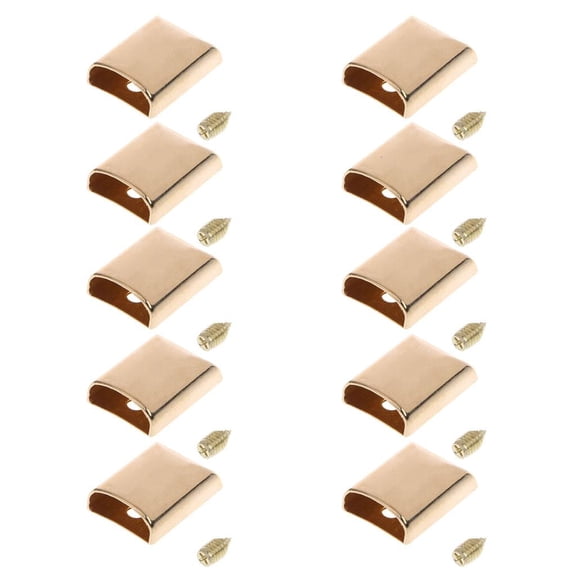 Giaone 10pcs Craft DIY Metal Zipper Tail Clips Buckle Stop Tail Plug for Head T