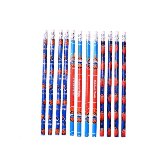 Giaone 12 Pcs Football Themed Wooden Pencils Drawing Pencils Writing Pencils