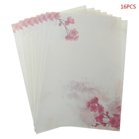Giaone 16Pcs/pack Beautiful Chinese Style Letter Paper Ink Painting Writing Students St