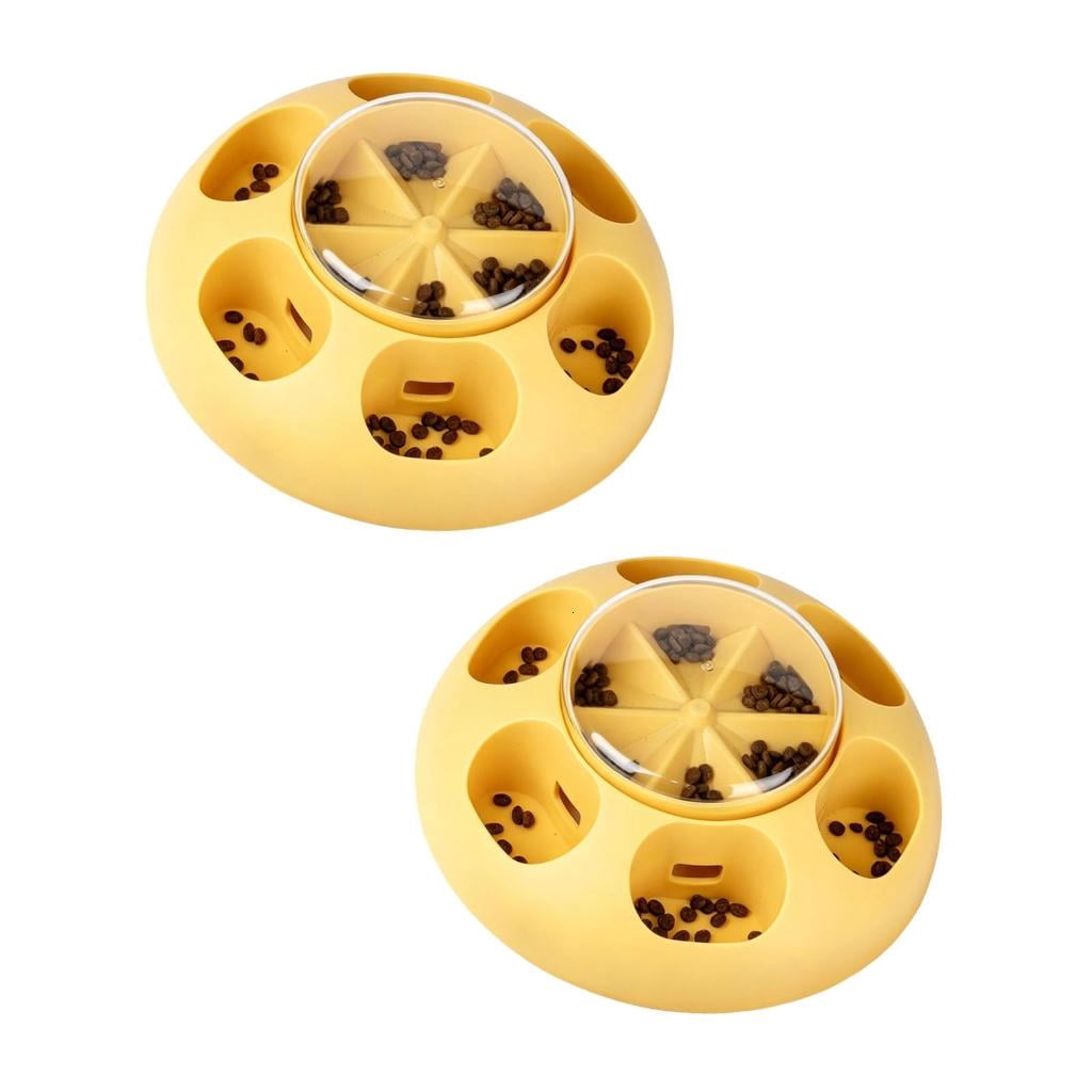 Giaone 2 Pieces ABS Slow Feeder Puzzle Toy That Challenges Your Dog’s Cognitive Abilities