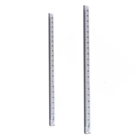 Giaone 2Pcs Clear Triangular Rulers Set for Student Architect Engineering Drawing