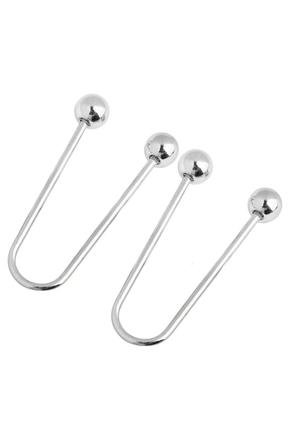 2Pcs Double Head Brooch Metal Spirals Clasps for Loose Garments Fixing Button