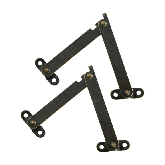 Giaone 2Pcs Metal Lid Support Hinges Lift Up Stay Hinge Folding Support Hinges Easy Use