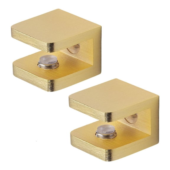 Giaone 2pack Copper Constructed Glass Shelf Brackets for Shelving Secure Hold