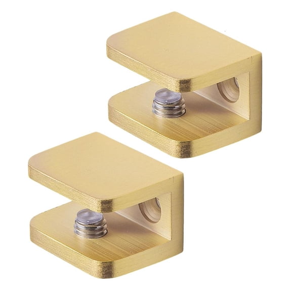 Giaone 2pack Copper Constructed Glass Shelf Brackets for Shelving Secure Hold