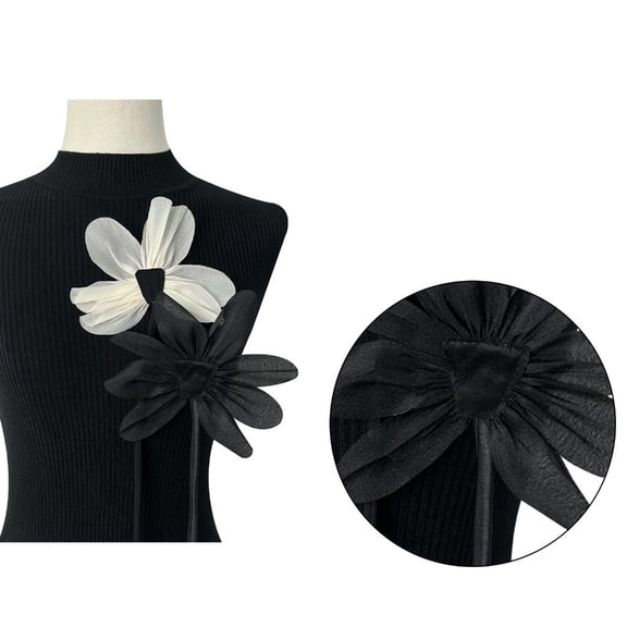 Giaone Flower Brooch Collar Pin Fashion Brooch Pin Cloth Flower Lapel Pin for Women