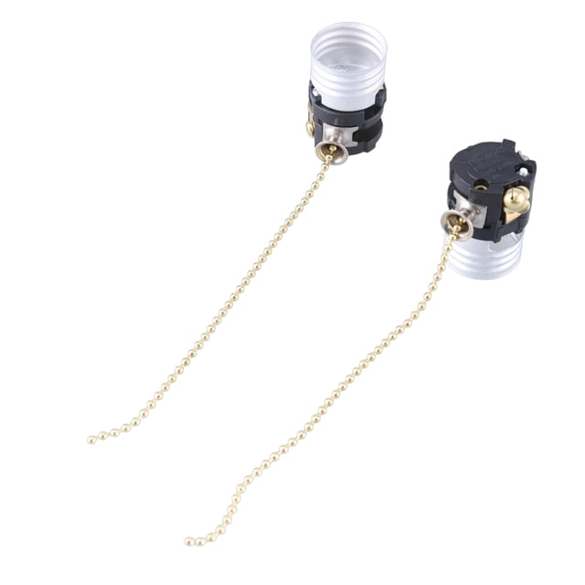 Giaone 2pcs/set E26 Light Socket Kit with Pull Chain Metal ...