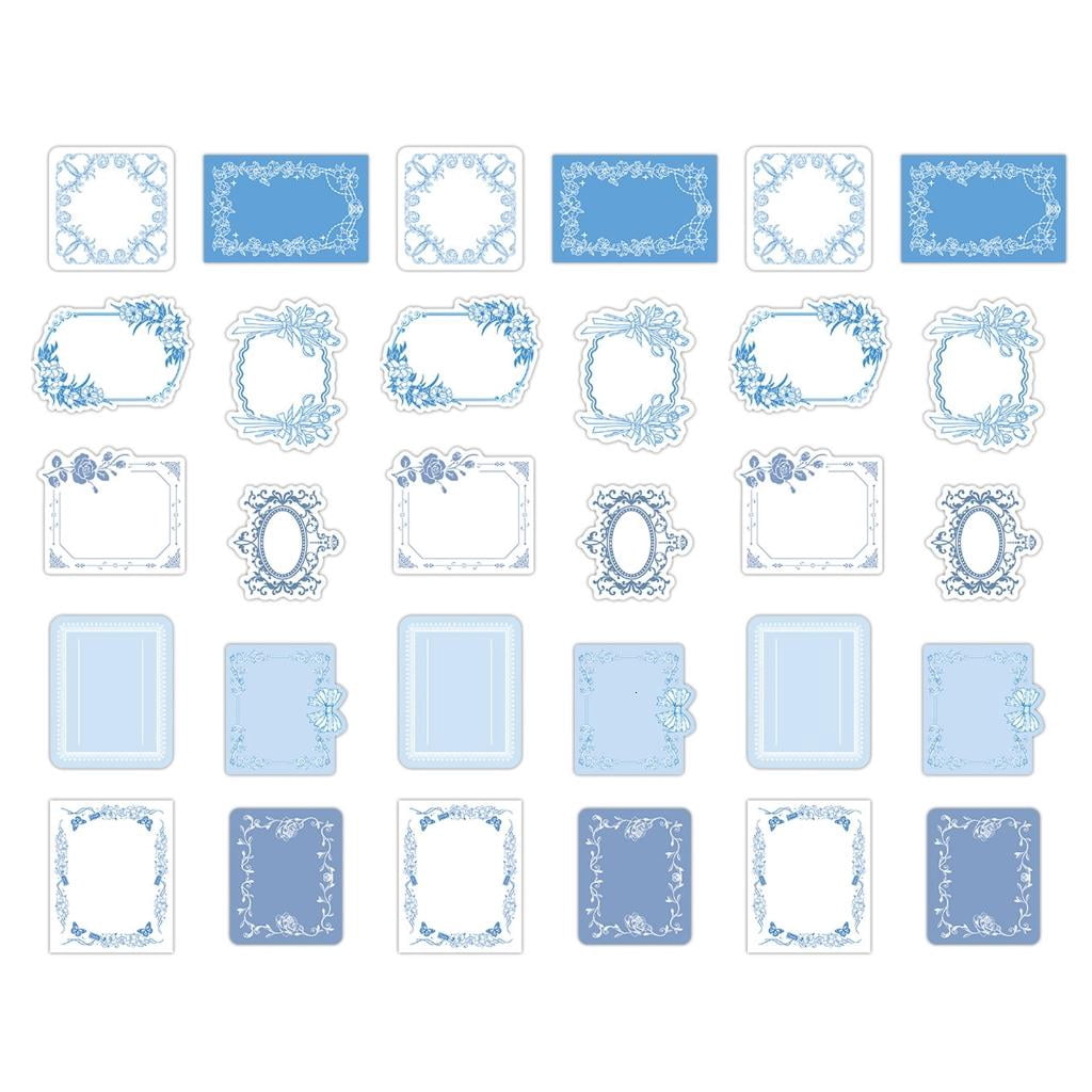 Giaone 30 Sheets Decoration Paper Framework Notepads Retro Message ...