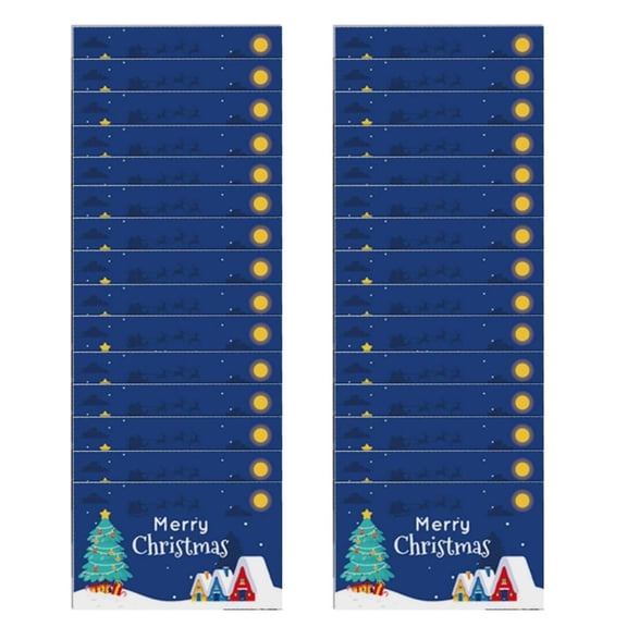 Giaone 30Pcs Christmas Gift Cards Creative Scratch Off Tickets for Birthday Wedding