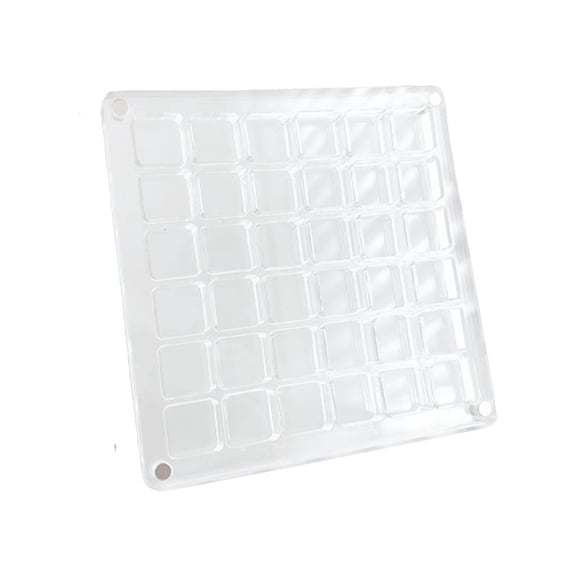 Giaone 36/64/100 Grids Display Box Clear Seashells Holder Organizer for Small Object