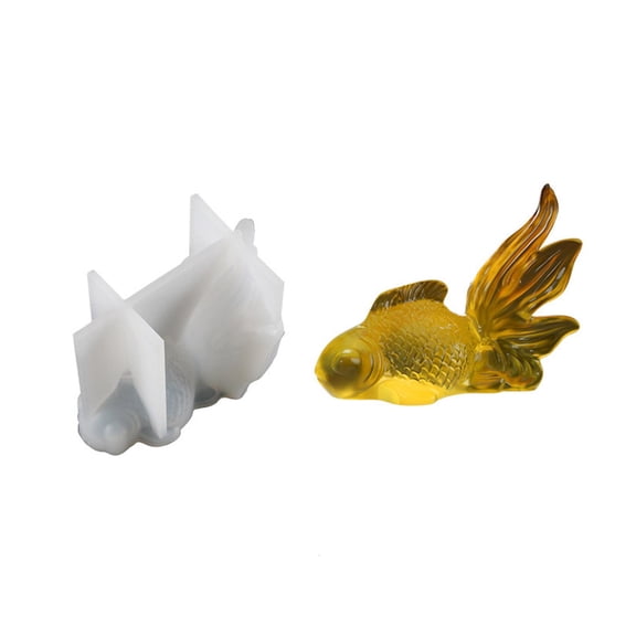 Giaone 3D Large Goldfish Ornament Mold Resin Epoxy Silicone Mold Jewelry Casting