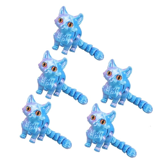 Giaone 3D Printed Cats Realistic Hairless Cats Statues,3D Printed Articulated Toy