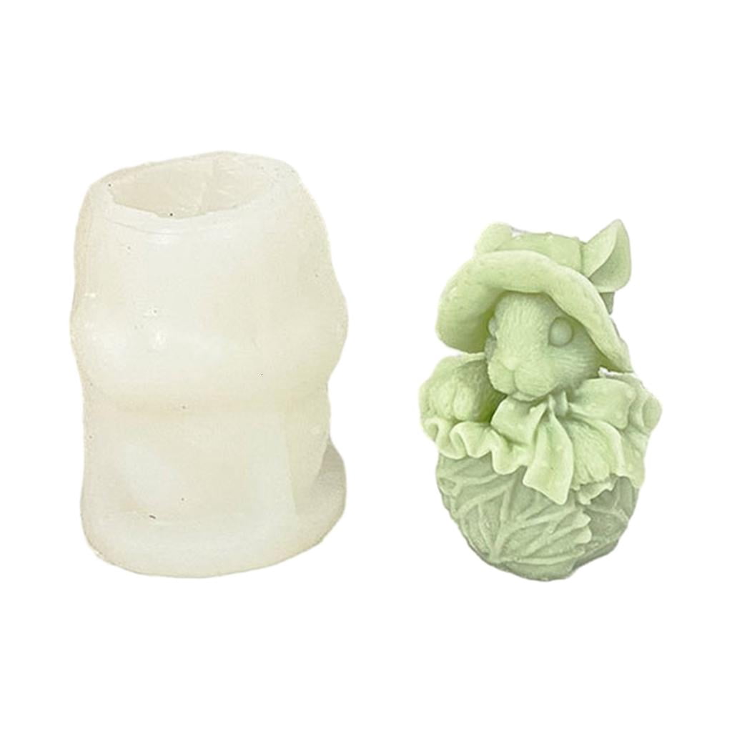 Epoxy Cast Rabbit Giaone 3D Rabbit Mold Resin Epoxy Crafts DIY Ornament Jewelry Candle ...
