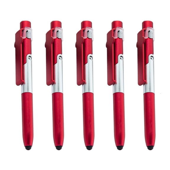 Giaone 4-IN-1 Ballpoint Pen with Stylus Tip, Led Light, Foldable Phone Stand