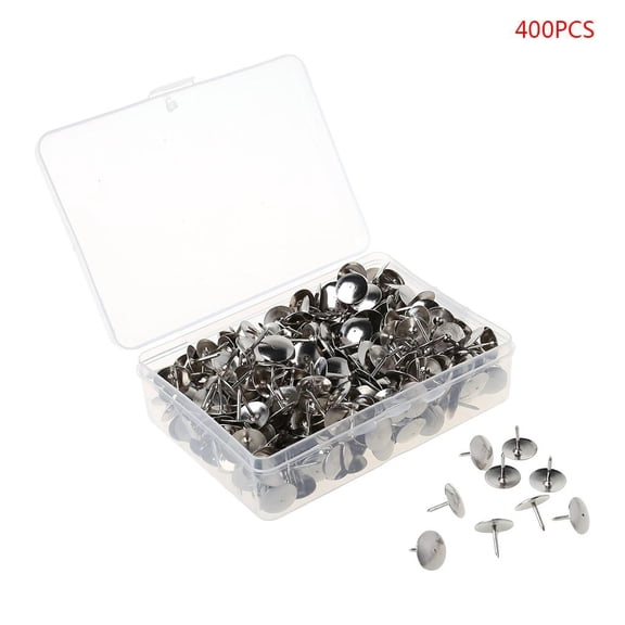 Giaone 400pcs Metal Thumbtack Drawing Pins Pushpin Cork Board Photo Wall Map Markers