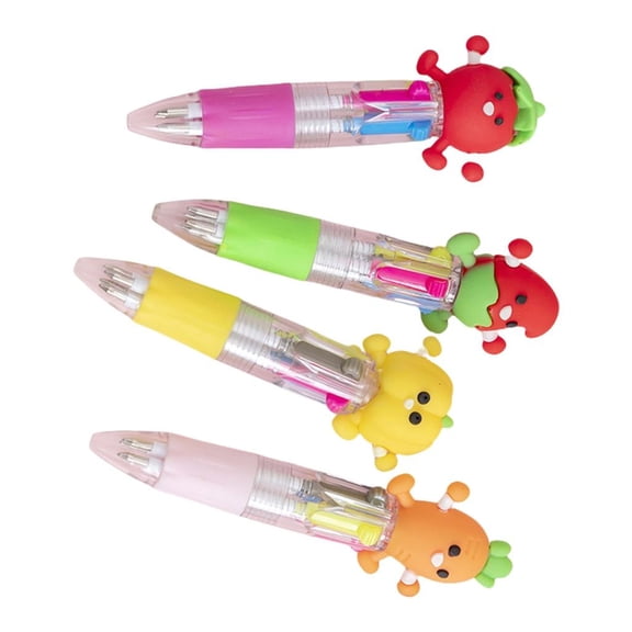 Giaone 4Pcs 4-Color-in-1 Writing Pens Multicolored Pens for Journaling Color Coding
