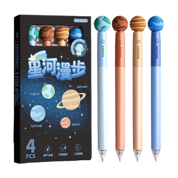 Giaone 4Pcs Erasable Gel Pen Twist Action Gel Inks Pen 0.5mm Quick Dry for Writing